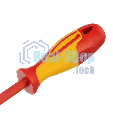 Отвертка Gross 12945 диэлектрическая sl8х150мм crmo до 1000в двухкомпонентная рукоятка