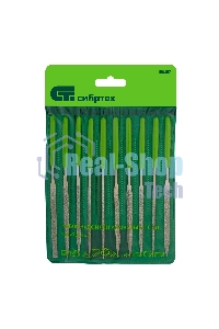 Набор надфилей Сибртех алмазных 140х70х3 10шт.