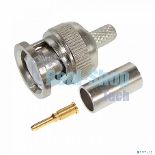 Разъем Rexant штекер BNC RG-6 обжим