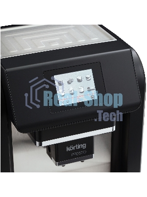 Кофемашина автоматическая Korting KACM 2009 PRESTO черный, зерновой/молотый, 2 л, 1400 Вт, 19 бар