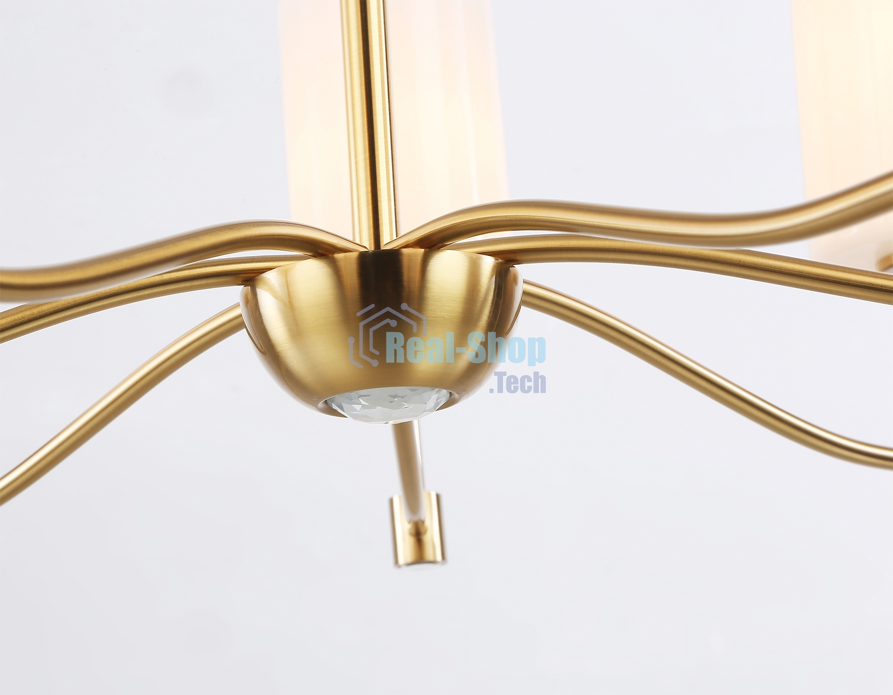 Люстра Ambrella light LH56053/7 BS/FR латунь/белый матовый E14*7 max 40W D680*950
