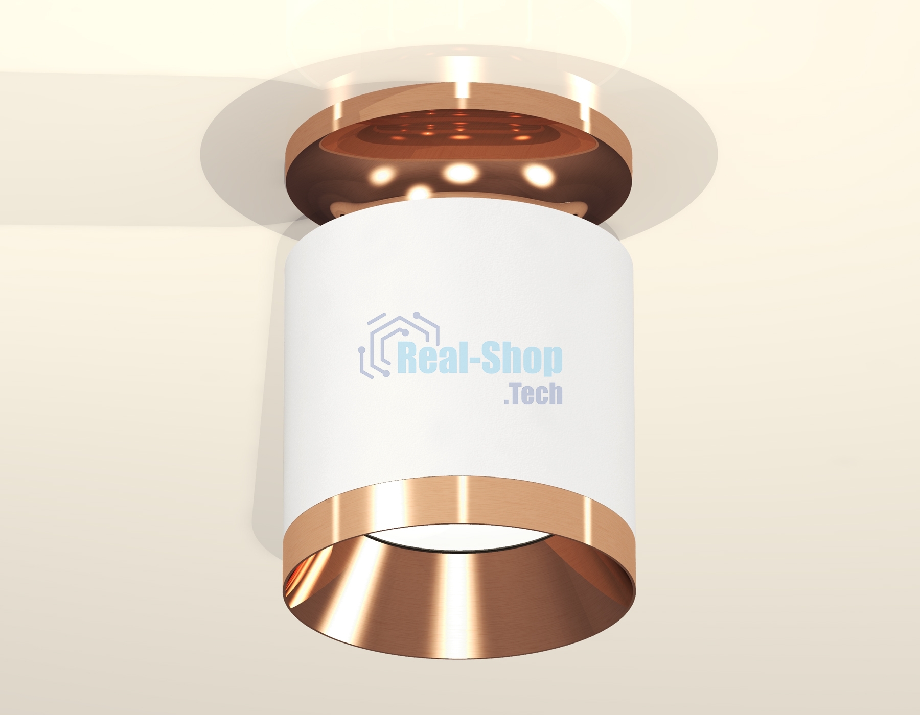 Светильник Ambrella Light XS7401141 SWH/PPG белый песок/золото розовое полированное MR16 GU5.3 (N7930, C7401, N7035)