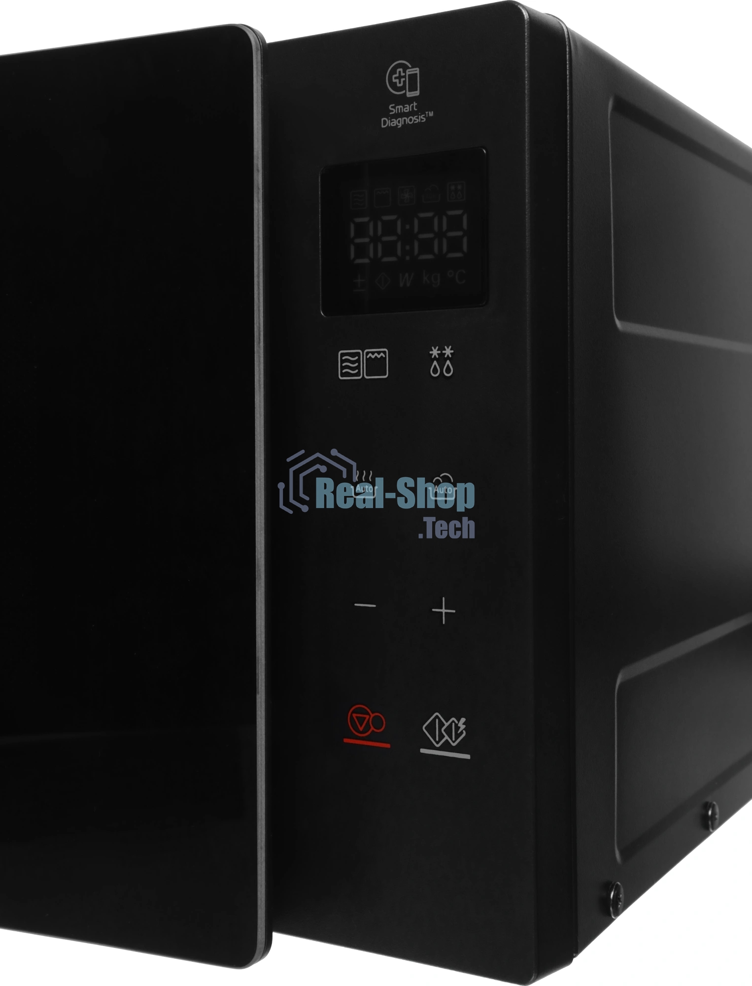 Микроволновая печь LG MH6032GAS черный, 20 л, 700 Вт, переключатели - сенсор