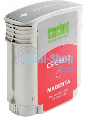 Картридж струйный Cactus CS-C4912 №82 пурпурный (72 мл) для HP Design Jet 500/800C