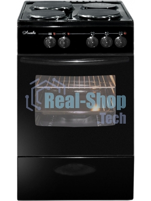 Плита электрическая Лысьва ЭП 301 МС черный, конфорок 3 электрических, духовка 57 л, 50 см x 85 см x 60 см (без крышки)