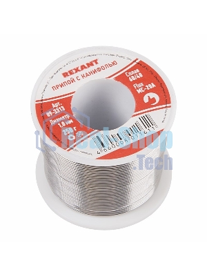 Припой с канифолью Rexant 250 г, Ø1.0 мм, катушка