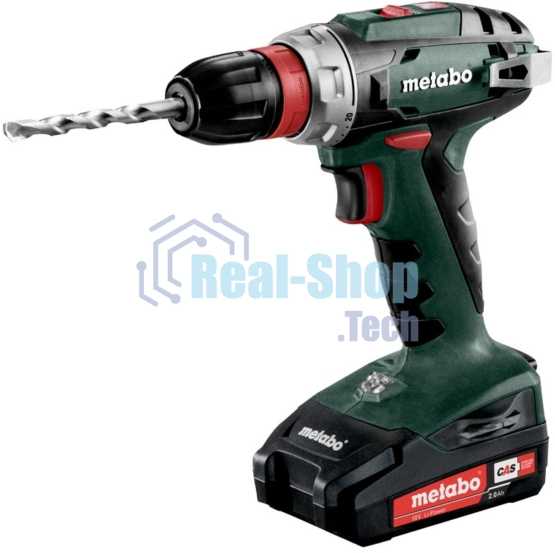 Дрель-шуруповерт Metabo BS 18 Quick 602217500, Аккумуляторный, 18В, 2 АКБ, Кейс