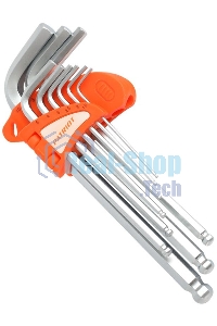 Набор ключей PATRIOT SKH-9L, шестигранные с шаром, длинные, 1,5-10мм, CRV, 9 шт