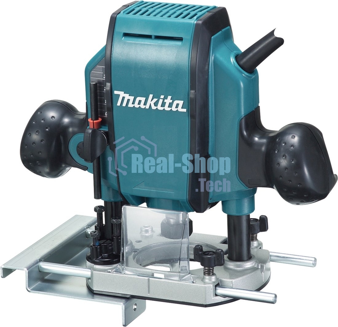 Фрезер Makita RP0900K 900Вт,27000об\м,ход-35мм,цанга-6\8мм,2.7кг,чем