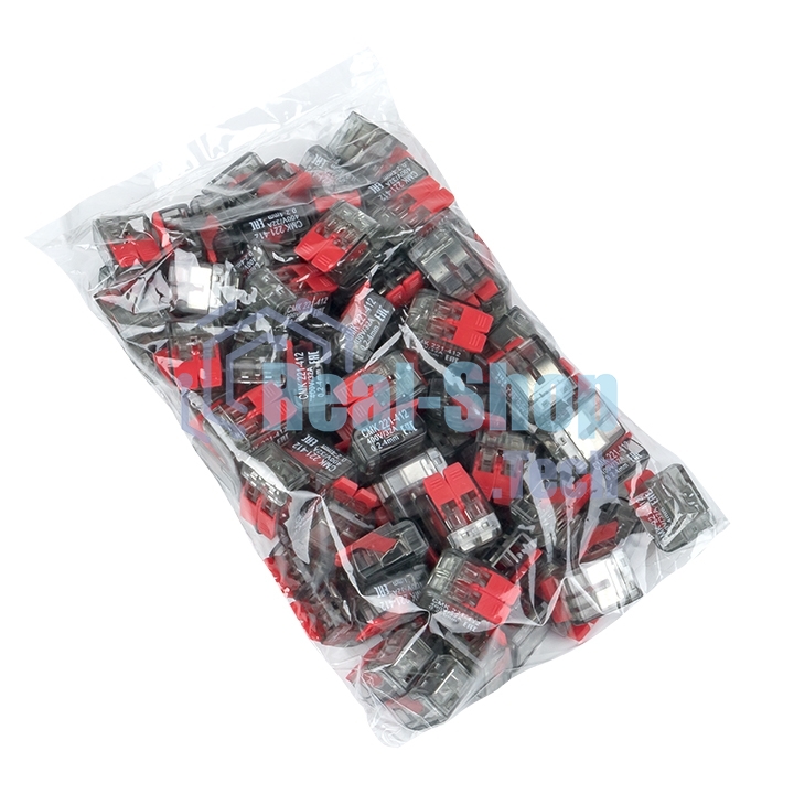 Клемма PROxima СМК 221-412 2 отверстия 0.2-4.0 мм2 (100шт.)