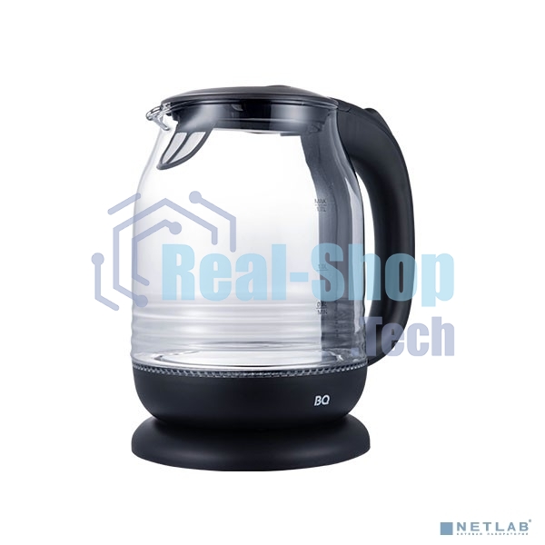 Чайник электрический BQ KT1833G черный/стальной, мощность 2200Вт, максимальный объем 1.7л