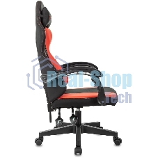 Кресло игровое Zombie Rudger черный/красный