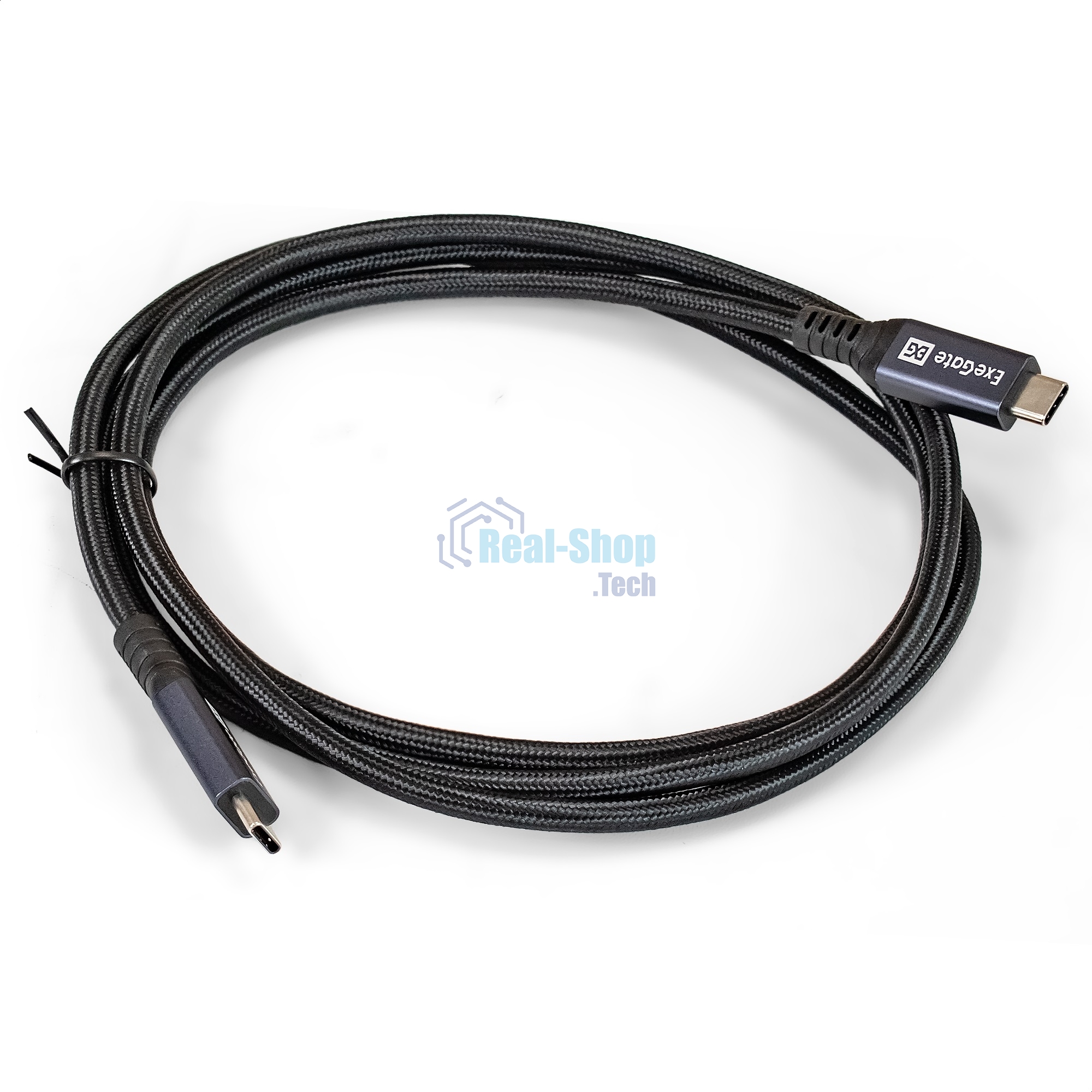 Кабель для зарядки ExeGate EX-CCP-USB4.0-CMCM-QC-1.5 (USB4.0 USB Type-Cm/Cm, 40Gbit/s, 5A, 240W, PD3.1/QC4.0, 1,5м)