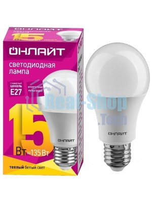 Лампа светодиодная ОНЛАЙТ 80874 OLL-F-A60-09-230-2.7K-E27
