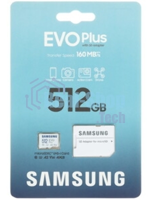 Флеш карта MicroSDXC 512Gb SAMSUNG MB-MC512SA/KR