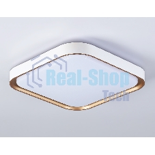 Потолочный светодиодный светильник Ambrella light FZ1259 WH/GD белый/золото 27W 5000K 350*350*60 (Без ПДУ)