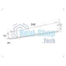 Управляемый светодиодный светильник для шинопровода Magnetic Ambrella light GL1271 WH белый IP20 15W 3000K-6400K 220V 120° 342*25*42 (Без ПДУ)