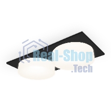 Светильник Ambrella light TN1319/2 SBK/FR черный песок/белый матовый GU5.3 182*92*45