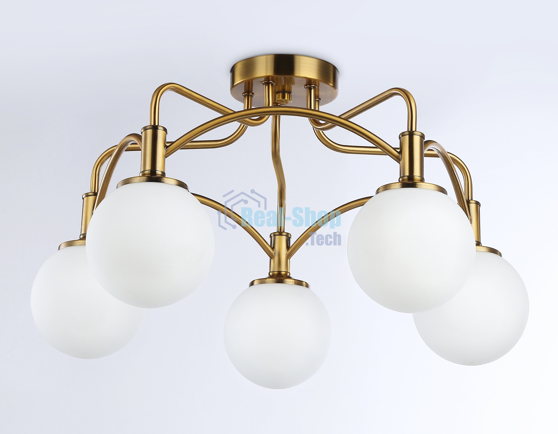 Светильник Ambrella light TR3212/5 GD/FR золото/белый матовый E27*5 max 40W D560*302