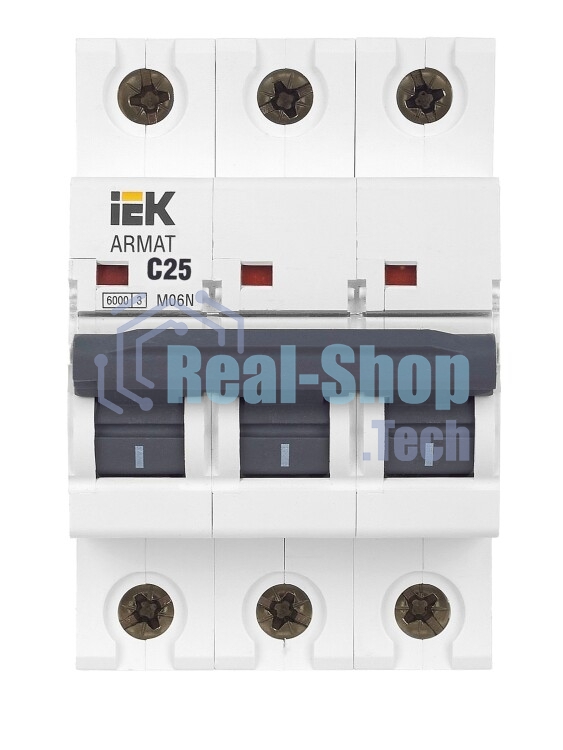 Выключатель автоматический 3п C 25А M06N ARMAT IEK AR-M06N-3-C025