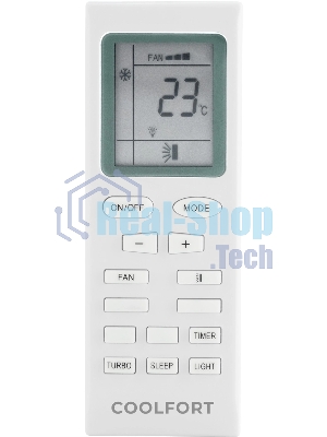 Кондиционер сплит-система Coolfort CF-4002 12000 BTU, 25 м², 39 дБ, охлаждение, обогрев, осушение, белый