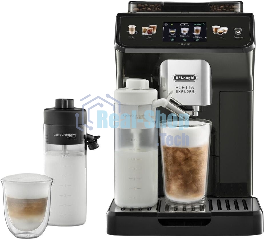Кофемашина автоматическая DeLonghi ECAM450.65.G серый/черный, исп. кофе - зерновой/молотый, 1.8 л, 1450 Вт, 19 Бар.