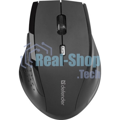 Мышь беспроводная Defender Accura MM-365 черный, 1600 dpi, радиоканал, USB, кнопки - 6