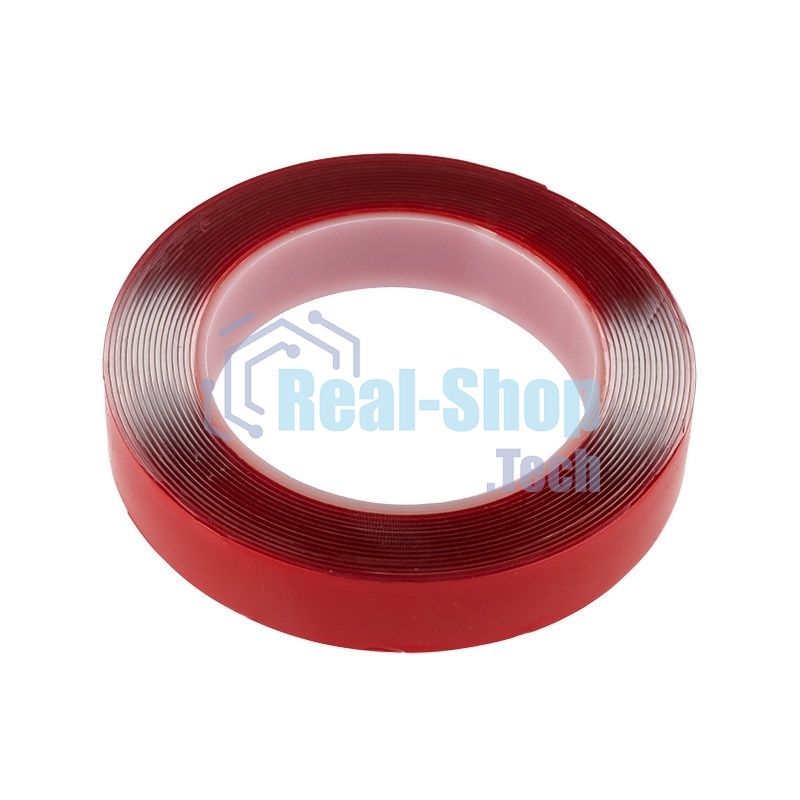 Двухсторонний скотч Rexant, прозрачный, на акриловой основе, 20 мм, ролик 5 м