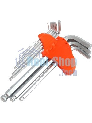 Набор ключей PATRIOT SKH-9L, шестигранные с шаром, длинные, 1,5-10мм, CRV, 9 шт