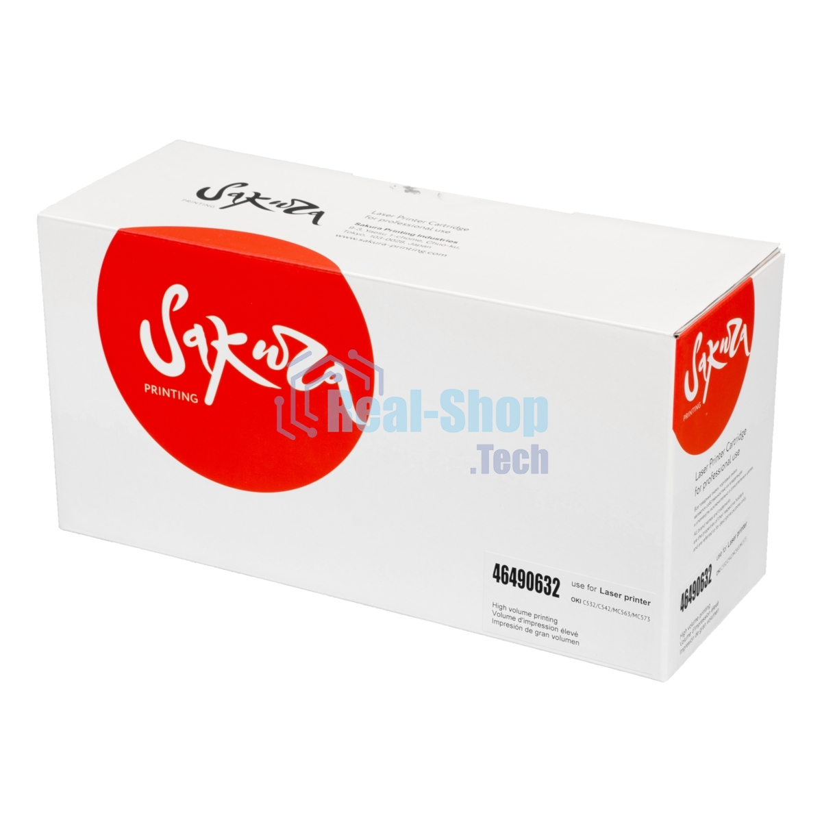 Картридж Sakura 46490632 для OKI C531DN/C532DN/C542DN/MC563/MC573, черный, 7 000 к.