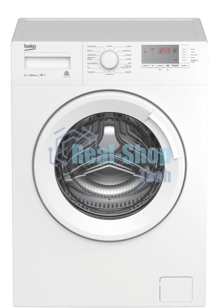 Стиральная машина Beko WRE6512BWW белый, загрузка фронтальная 6 кг, 1000 об/мин., класс: А