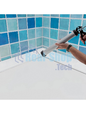 Пистолет для герметика Sparta 750мл ''закрытый'' алюминиевый корпус круглый шток 8 мм