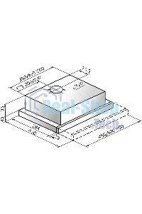 Вытяжка встраиваемая Elikor Интегра 45П-400-В2Л черная, 45 см, 400 куб. м/ч, 55 дБ