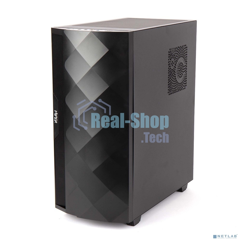 Компьютерный корпус Hiper DCB черный без БП ATX 1x120mm 1x140mm 1xUSB2.0 1xUSB3.0 audio bott PSU