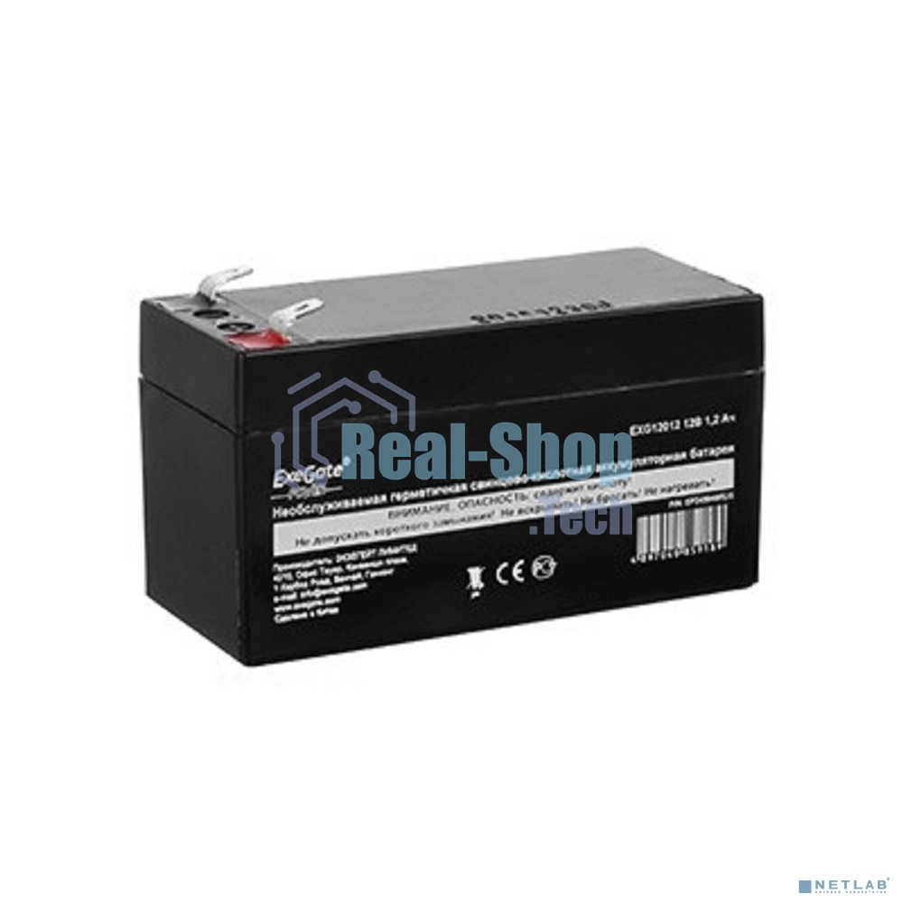 Батарея для ИБП ExeGate EX269857RUS GP12013/EXG12013 (12V 1.3Ah), клеммы F1