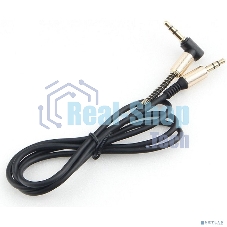 Кабель Cablexpert аудио 90˚ CCAB-02-35MML-1MB. 3.5 Jack (M)/3.5 Jack (M), черный, 1м, блистер