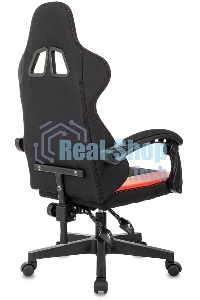 Кресло игровое Zombie Rudger черный/красный