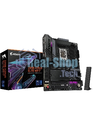 Материнская плата Gigabyte Z890 AORUS ELITE, LGA 1851, Intel Z890, 4xDDR5, 4xSATA, 4xM.2, 1xPCI-E 5.0 x16, 2xPCI-E 4.0 x4, 1xDP, 1xUSB-C (видео), 1x 2.5Gb LAN, 4xUSB-A 2.0, 3xUSB-A 3.2 Gen 1, 2xUSB-A 3.2 Gen 2, 1xThunderbolt 4, 2x3.5 мм, TOSLINK (S/PDIF), 7.1, ATX