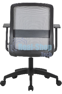 Кресло компьютерное Cactus CS-MC333-GY серый, сиденье серый, сетка/ткань, низк.спин. крестов. пластик, пластик черный