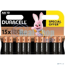 Батарейки Duracell LR6-10BL BASIC (6/60/16800) (10 в уп-ке шт.)