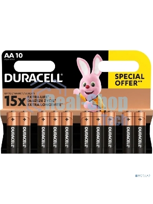 Батарейки Duracell LR6-10BL BASIC (6/60/16800) (10 в уп-ке шт.)