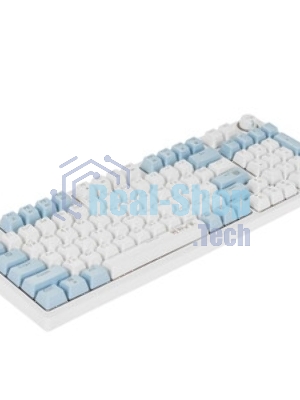 Клавиатура проводная Defender Hawk GK-418, USB, белый/голубой