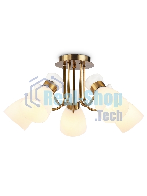 Светильник Ambrella light TR3218/5 GD/FR золото/белый матовый E27*5 max 40W D580*290