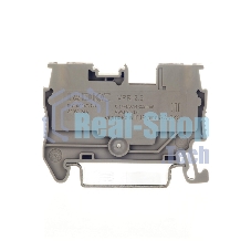 Клемма проходная DKC VPR-2.5-GY, зажим push-in, 2 точки подключения, 2.5 кв.мм, серый