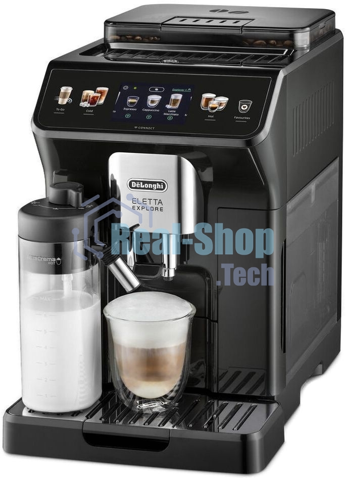 Кофемашина автоматическая DeLonghi ECAM450.65.G серый/черный, исп. кофе - зерновой/молотый, 1.8 л, 1450 Вт, 19 Бар.