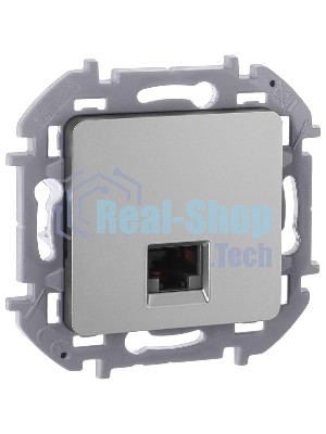 Информационная розетка RJ 45 - категория 5e - UTP - INSPIRIA - алюминий