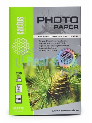 Фотобумага Cactus CS-MA6230500 матовая A6 230 г/м2 500 листов