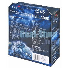Гарнитура проводная с микрофоном Oklick ZEUS HS-L400G черно-синие 1.8м мониторы оголовье (NO-3000 LED)