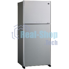 Холодильник Sharp SJ-XG55PMSL серебристый двухкамерный 394/162 л морозилка сверху