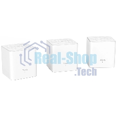 Двухдиапазонная Wi-Fi Mesh система Tenda nova MW3 (3 роутера) АС1200, 2 порта fast ethernet RJ45